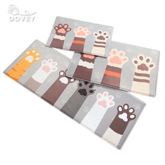 Dovey Flannel Cats Paw Floor Mat Bathroom Doorway Water Absorbent Foot Rugs Long Bedroom Non Slip Doormat living room Bathroom mats rugs basahan