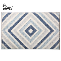 Dovey Premium Shower Echo Flock Floor Mat 40x60cm Geometric Diamond Flock Thick Easy Dry Bathroom Doorway Water Absorbent Foot Rugs Long Bedroom Non Slip Living Room Modern Simple Thick Mats home Toilet Door Basahan Doorstep Quickdry Machine Wash