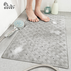 Dovey Premium Shower Rubber Floor Mat 40x70cm 5 Star Hotel Rubber Thick Easy Dry Bathroom Doorway Water Proof Foot Rugs Long Bedroom Non Slip Living Room Modern Simple Thick Mats home Toilet Door