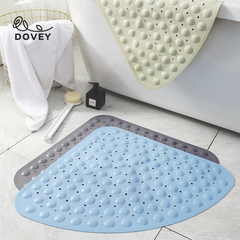 Dovey Premium Corner Shower Rubber Floor Mat 54x54cm 5 Star Hotel Rubber Thick Easy Dry Bathroom Doorway Water Proof Foot Rugs Long Bedroom Non Slip Living Room Modern Simple Thick Mats home Toilet Door