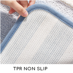 Dovey Simple Piano Tiles Striped Home Bedroom Entry Floor Mat Bathroom Absorbent Mat Home Bathroom Door Anti-Slip Mat Bathmat Rugs Basahan Doormat Carpet