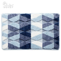 Dovey Modern Geometric minimalist wear-resistant dust-removing household floor mat flocking household absorbent non-slip mat living room carpet Basahan Doormat Bathmat floormat