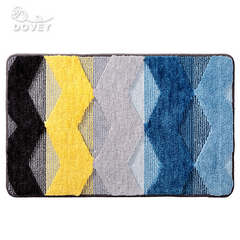 Dovey Modern Geometric minimalist wear-resistant dust-removing household floor mat flocking household absorbent non-slip mat living room carpet Basahan Doormat Bathmat floormat