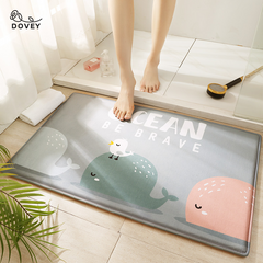 Dovey Flannel Cute Animals Floor Mat 40x60cm Bathroom Doorway Water Absorbent Foot Rugs Long Bedroom Non Slip Doormat living room Bathroom mats rugs basahan Lion Tiger Whale Bunny Cartoons