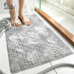 Dovey Premium Shower Rubber Floor Mat 40x70cm 5 Star Hotel Rubber Thick Easy Dry Bathroom Doorway Water Proof Foot Rugs Long Bedroom Non Slip Living Room Modern Simple Thick Mats home Toilet Door