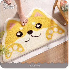 Dovey Cat Dog Floor Mats 45x75cm New Cartoon Home Bathroom Floor Mats Home Absorbent Non-slip Bedroom Door Entry Foot Bathmat Doormat Basahan Carpet